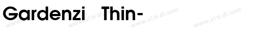 Gardenzi   Thin字体转换